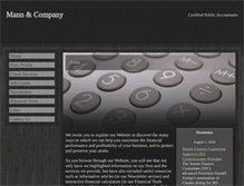 Tablet Screenshot of mann-cpa.com